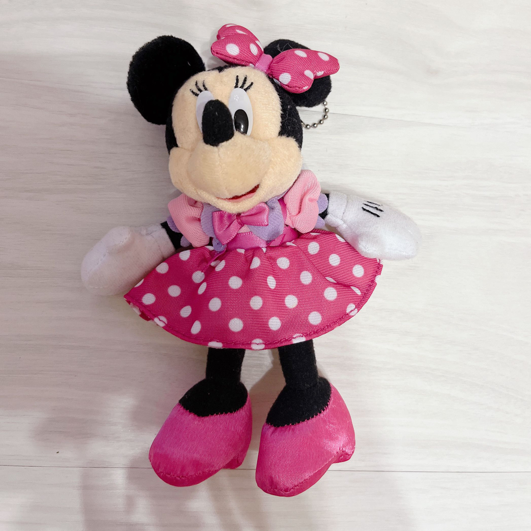ミニー ぬいぐるみチャーム ピンク ディズニー ぬいぐるみチャーム