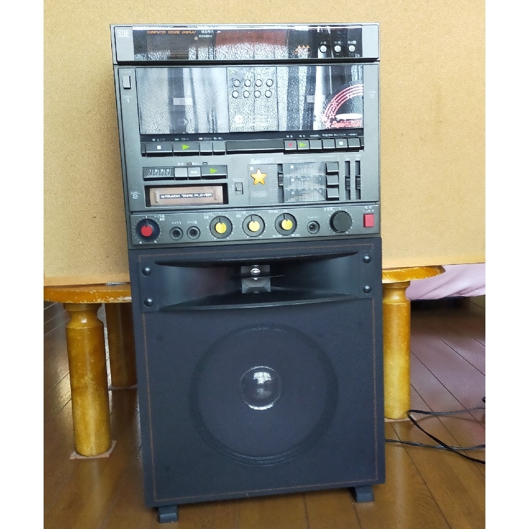 昭和レトロ カラオケ 8トラックWカセット【ジャンク】品テープ箱付き