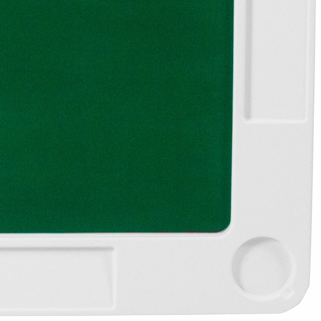 Flash Flash Furniture Silas 折り畳みゲームテーブル グリーン表面