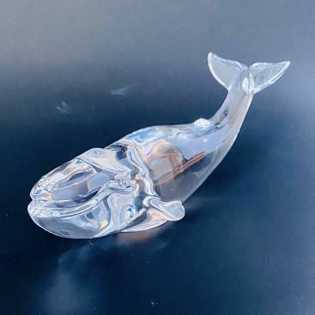 バカラ】動物 クジラ 置物 インテリア☆美品☆幸運 金運 仕事運 | フリマ