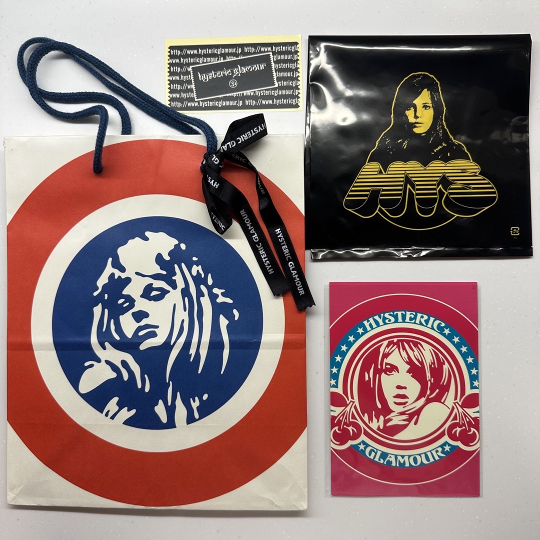 ヒステリックグラマー ショッピングバッグ 5枚 ステッカーセット売り