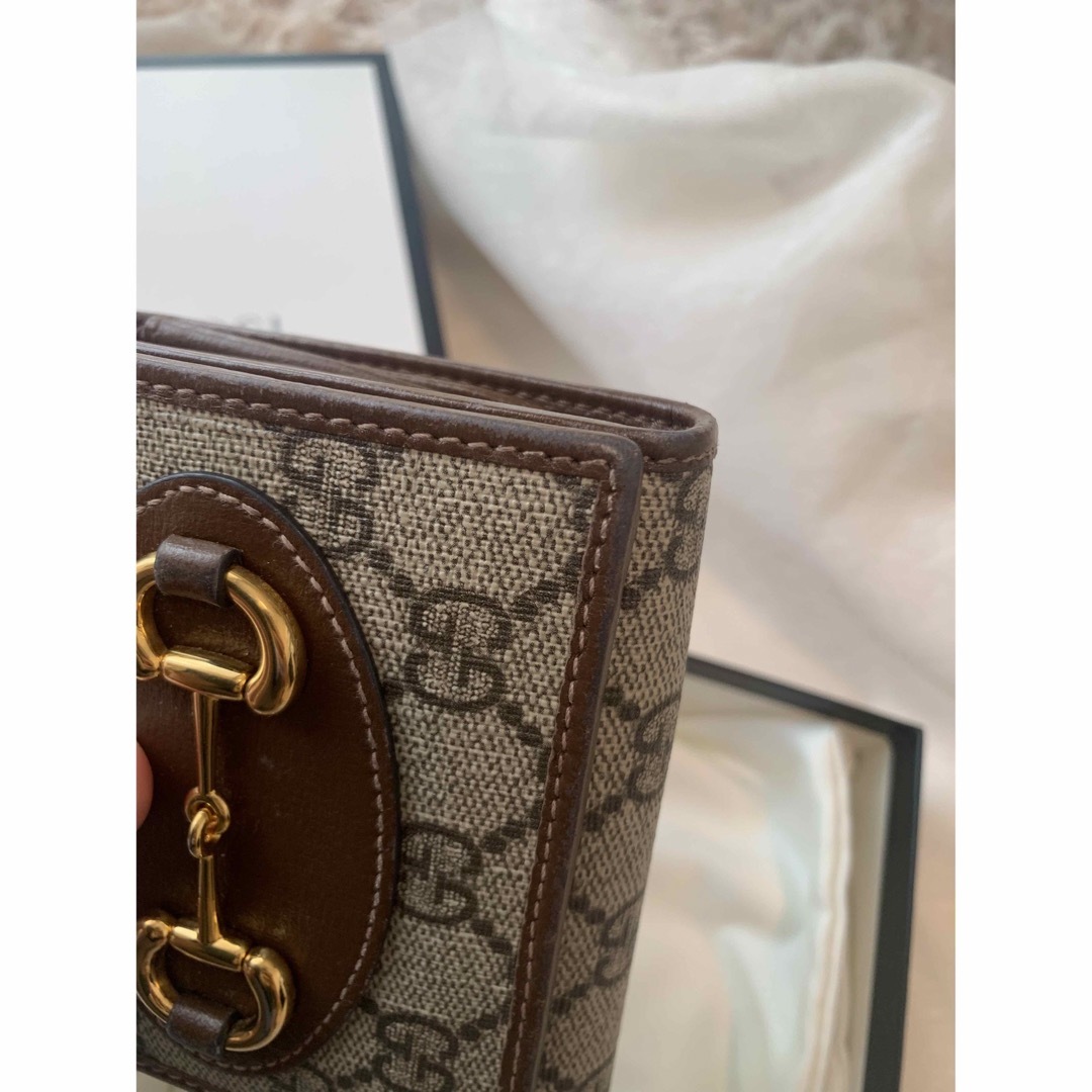 そら」☆本日最終値下げ☆正規品 GUCCI GGパターン 三つ折り財布 最終