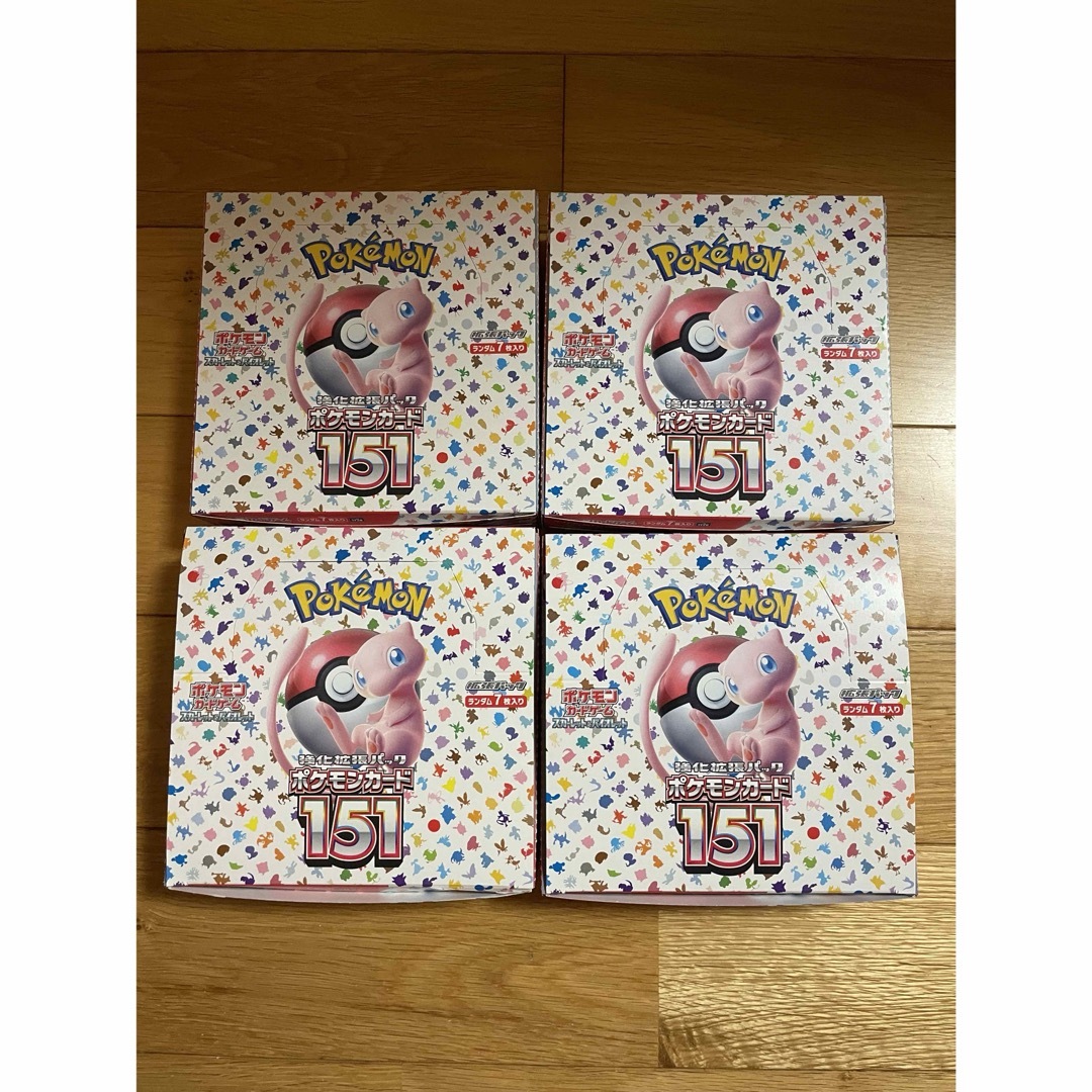 ポケモンカード 151 BOX シュリンクなし 4BOX ポケモンカード151