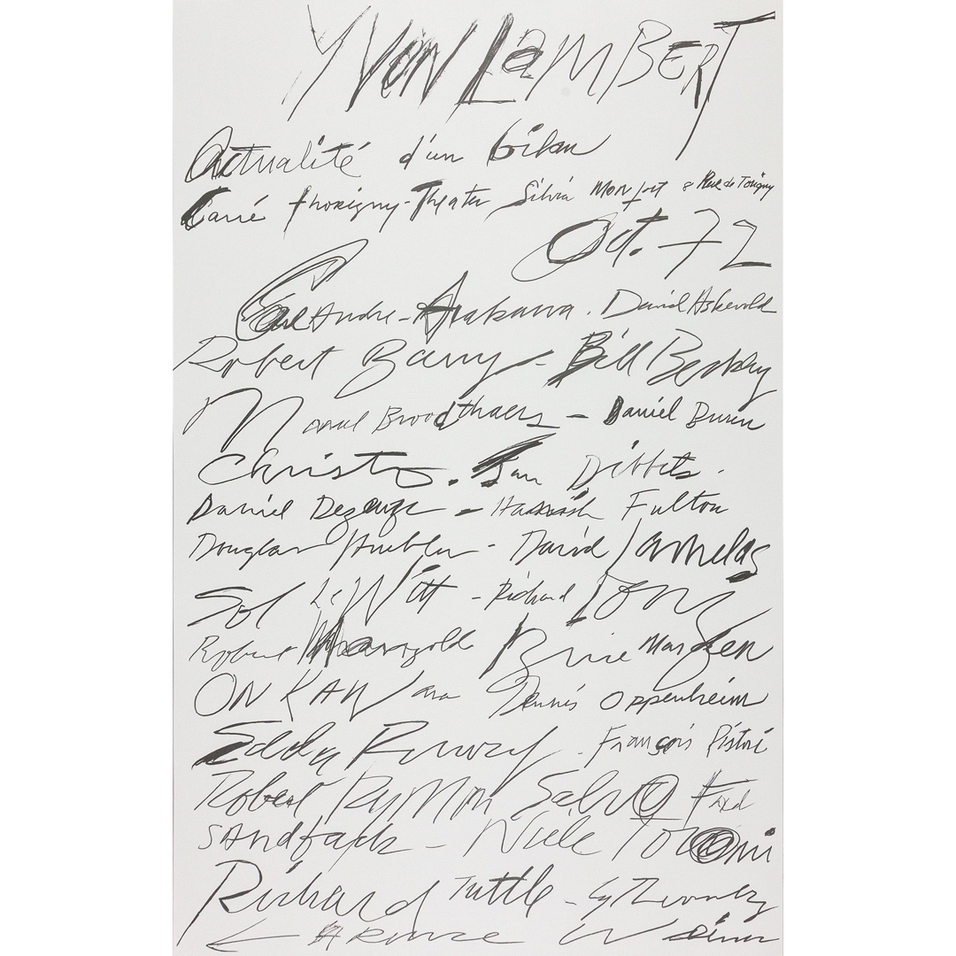 日本未入荷 Cy Twombly1972 希少ポスター