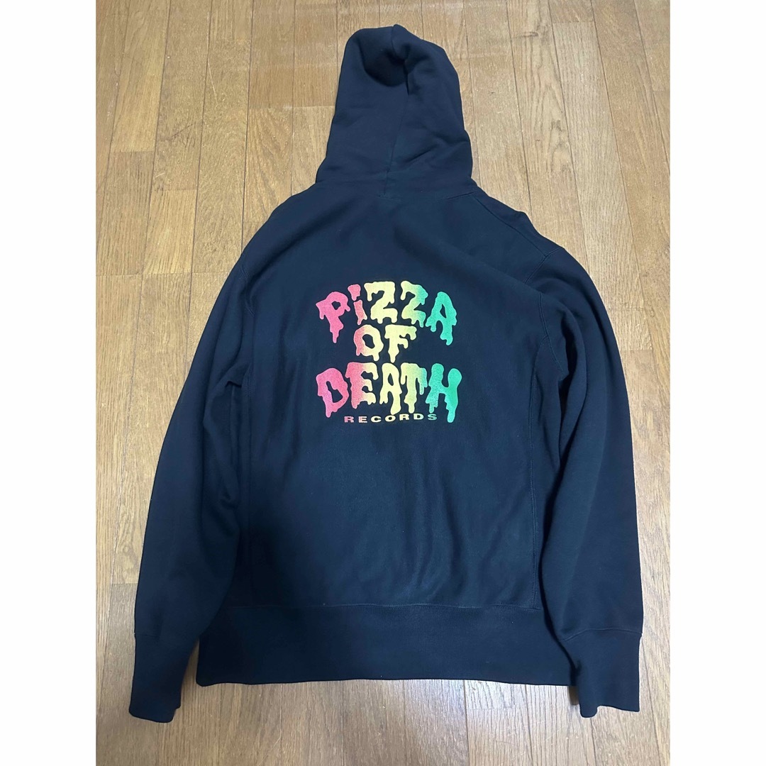 PIZZA OF DEATH グレー フードパーカー S PIZZA OF DEATH HOODIE KEN
