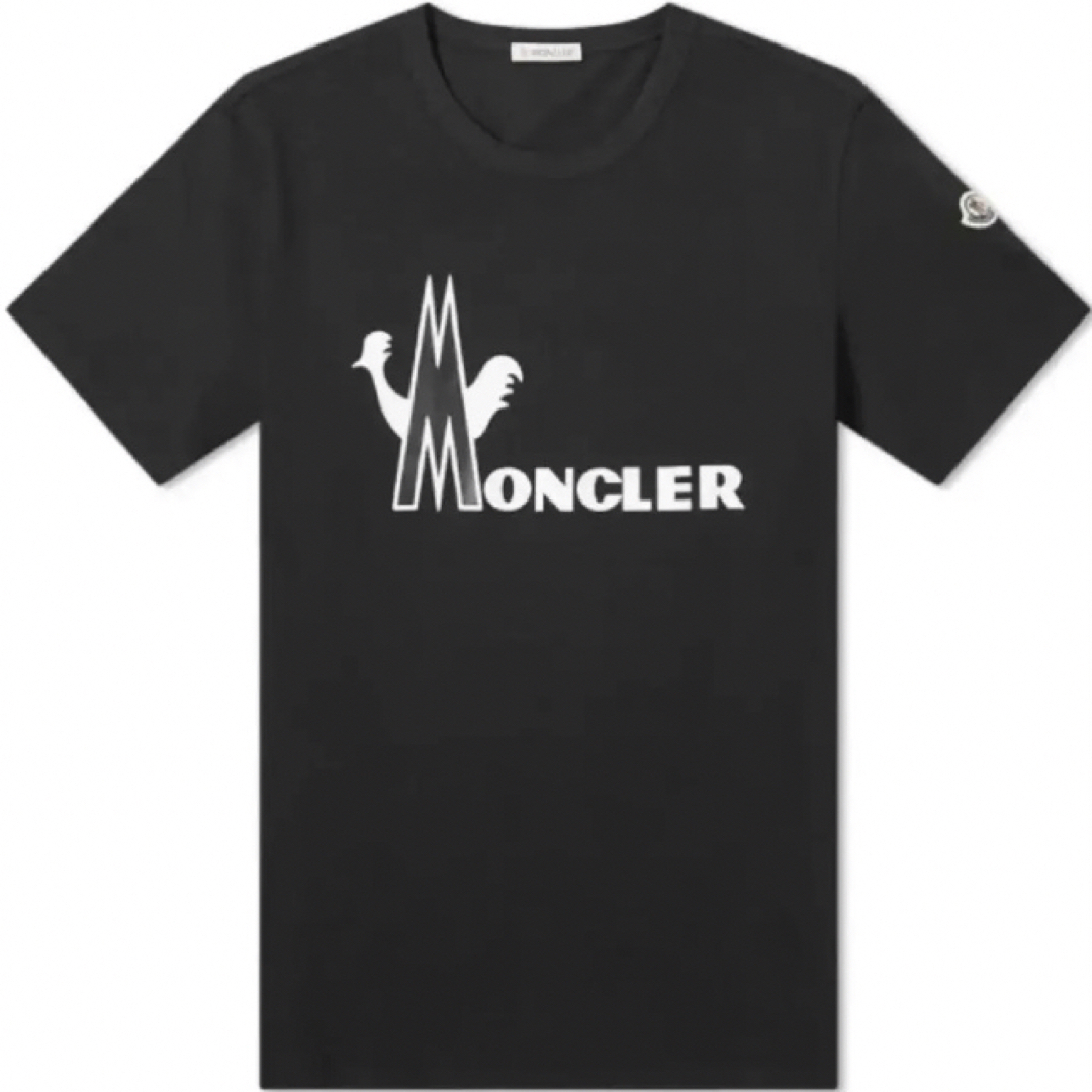 ☆希少☆ MONCLER Tシャツ L モンクレール ブラック ワッペン トップス