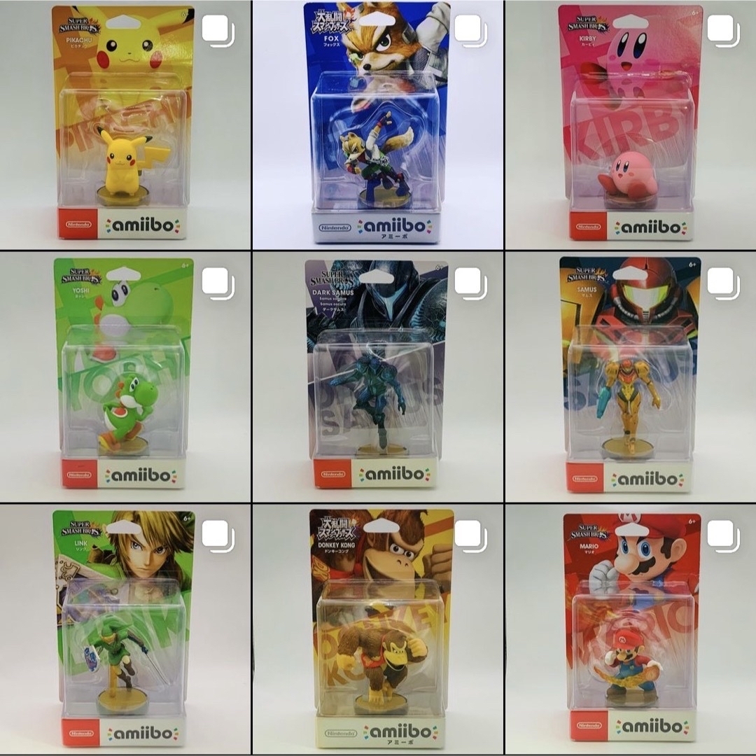 Nintendo Switch - 【初版裏キャラ絵・タグ無し】amiibo 大乱闘