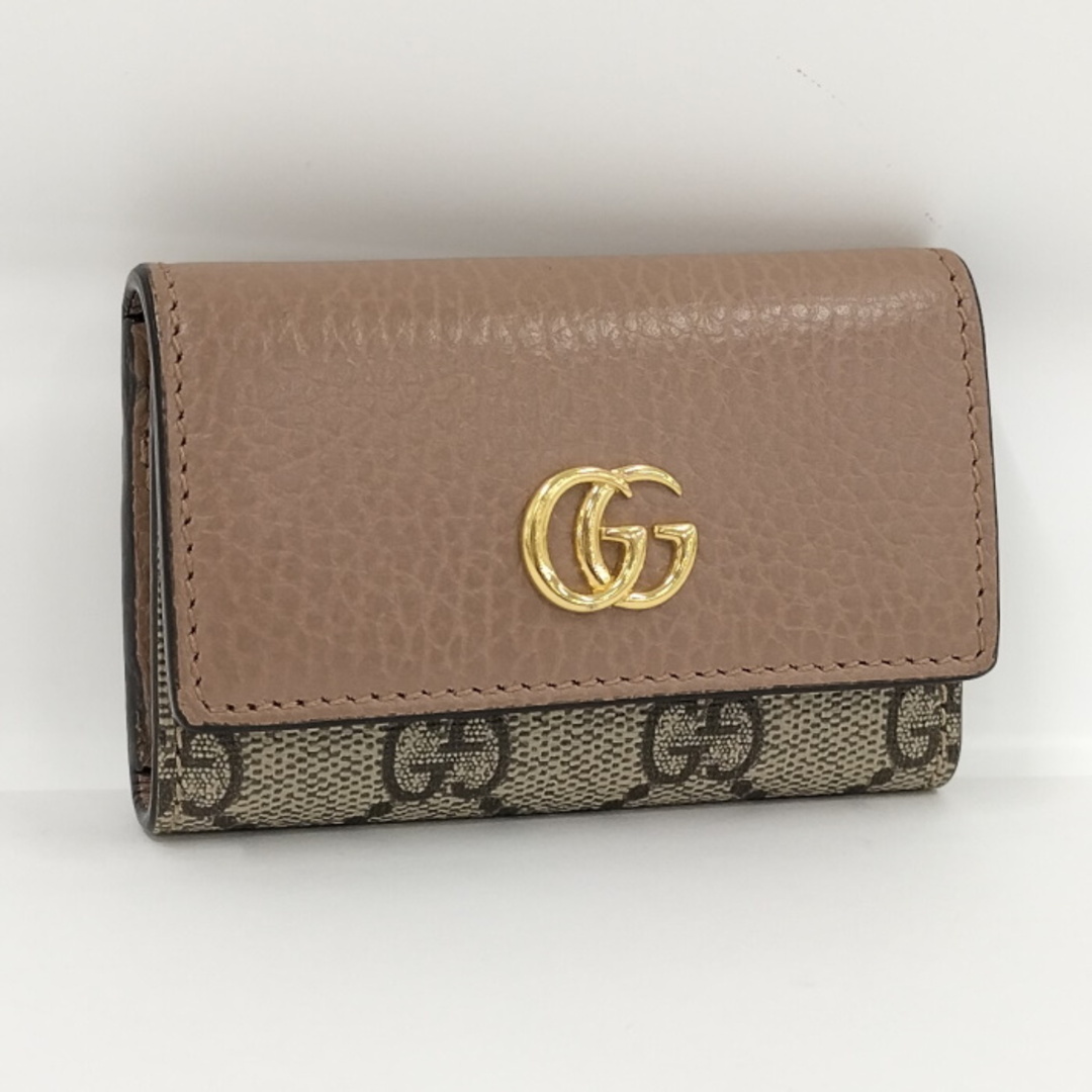 GUCCI GGマーモント 6連 キーケース ゴールド金具 GGスプリーム
