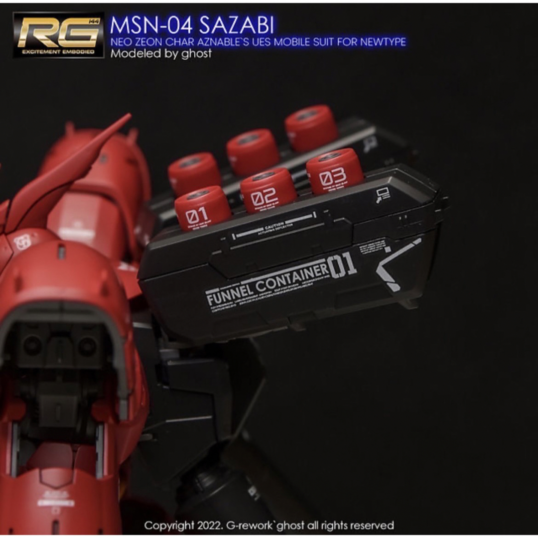 RG 1/144 MSN-04 サザビー専用水転写式デカール の通販 by ガンダム's