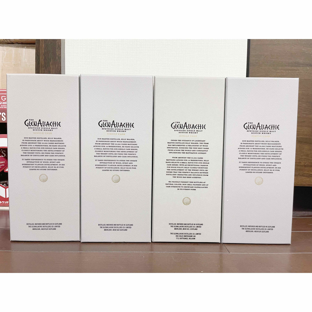 新品未開栓 希少品 グレンアラヒー シングルカスク 4本セット
