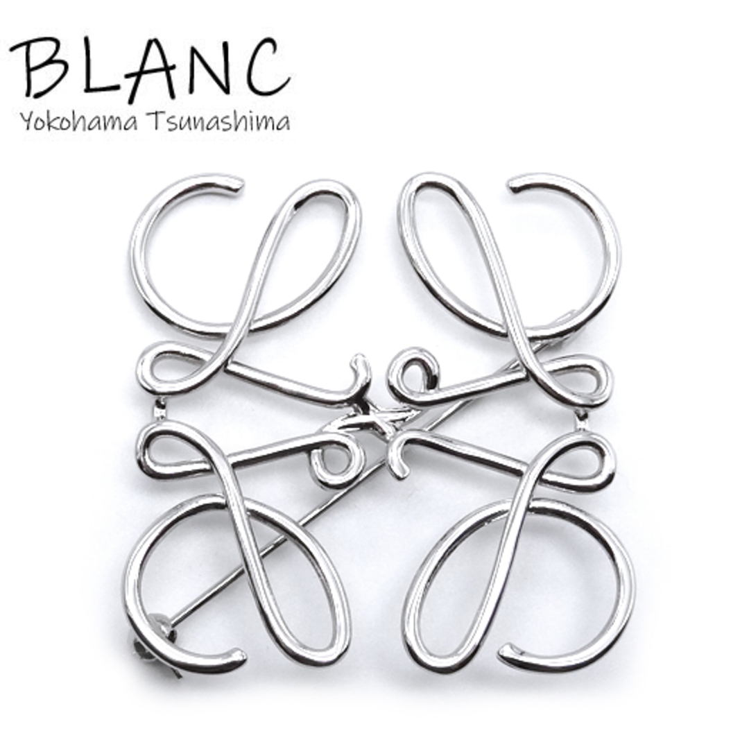 極美品】LOEWE シルバー アナグラムブローチ 【公式通販】