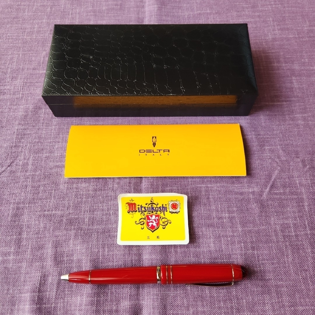 DELTA - デルタ アンニセッタンタ ボールペン レッド 赤 イタリアの