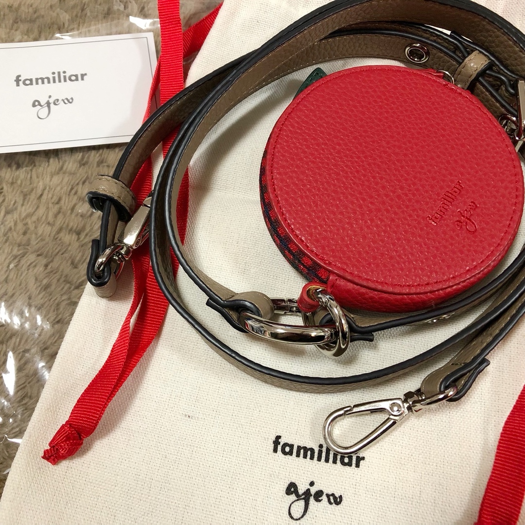 familiar ajew カラビナ ショルダーストラップ 0754 familiar ajew