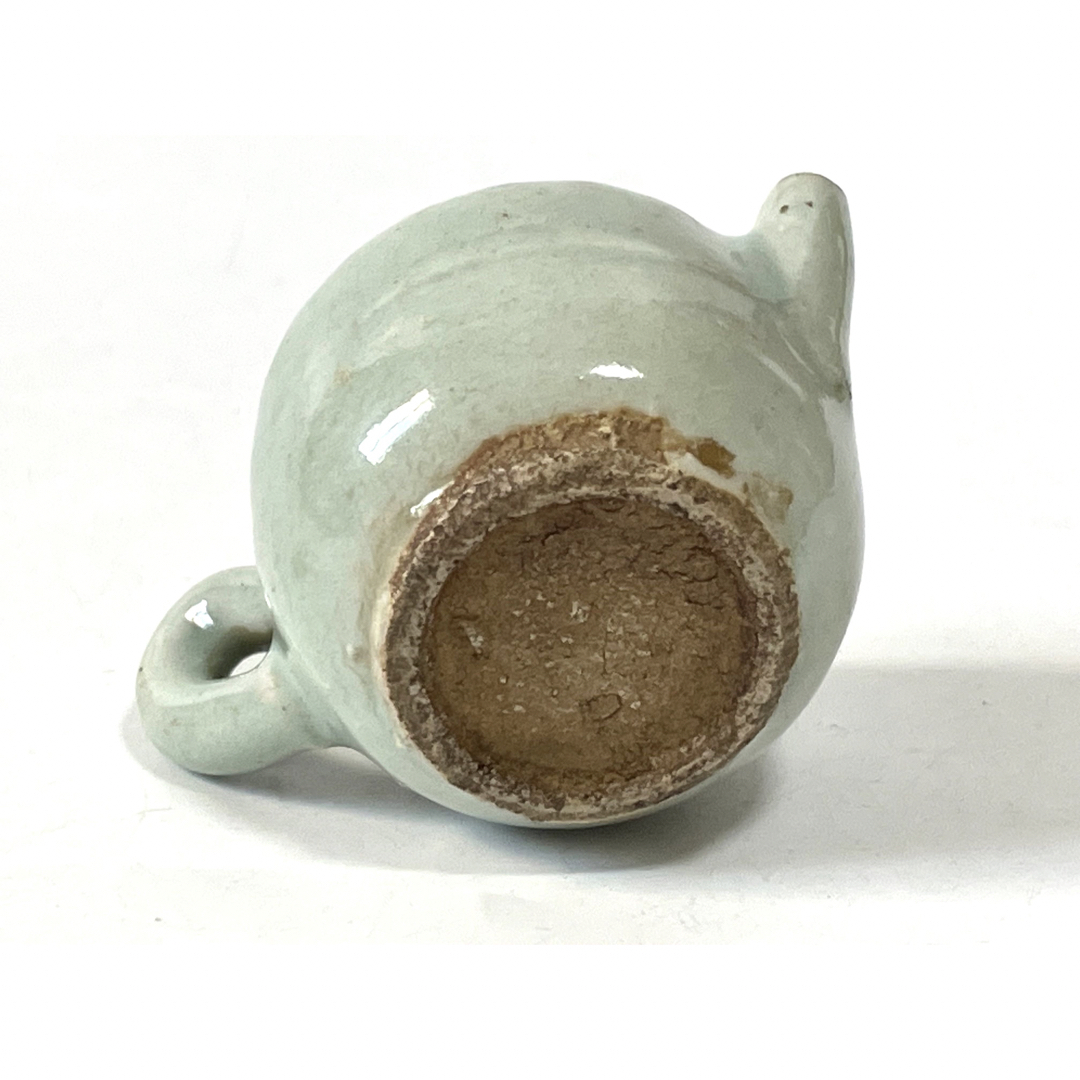 骨董 アンティーク 中国古陶磁 青白磁 影青 水滴 茶入 書道具 見立て茶入