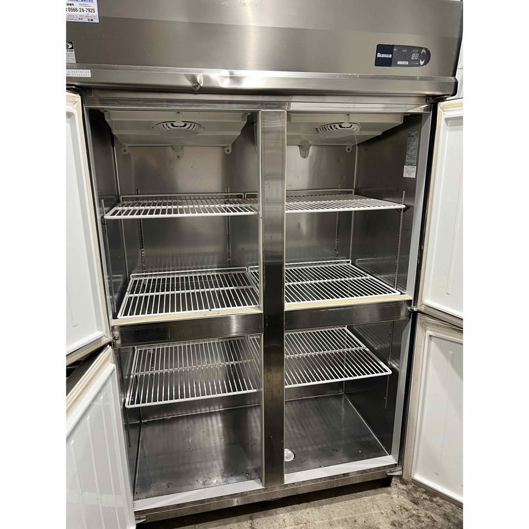 ダイワ 4ドア冷凍庫 ステンレス製