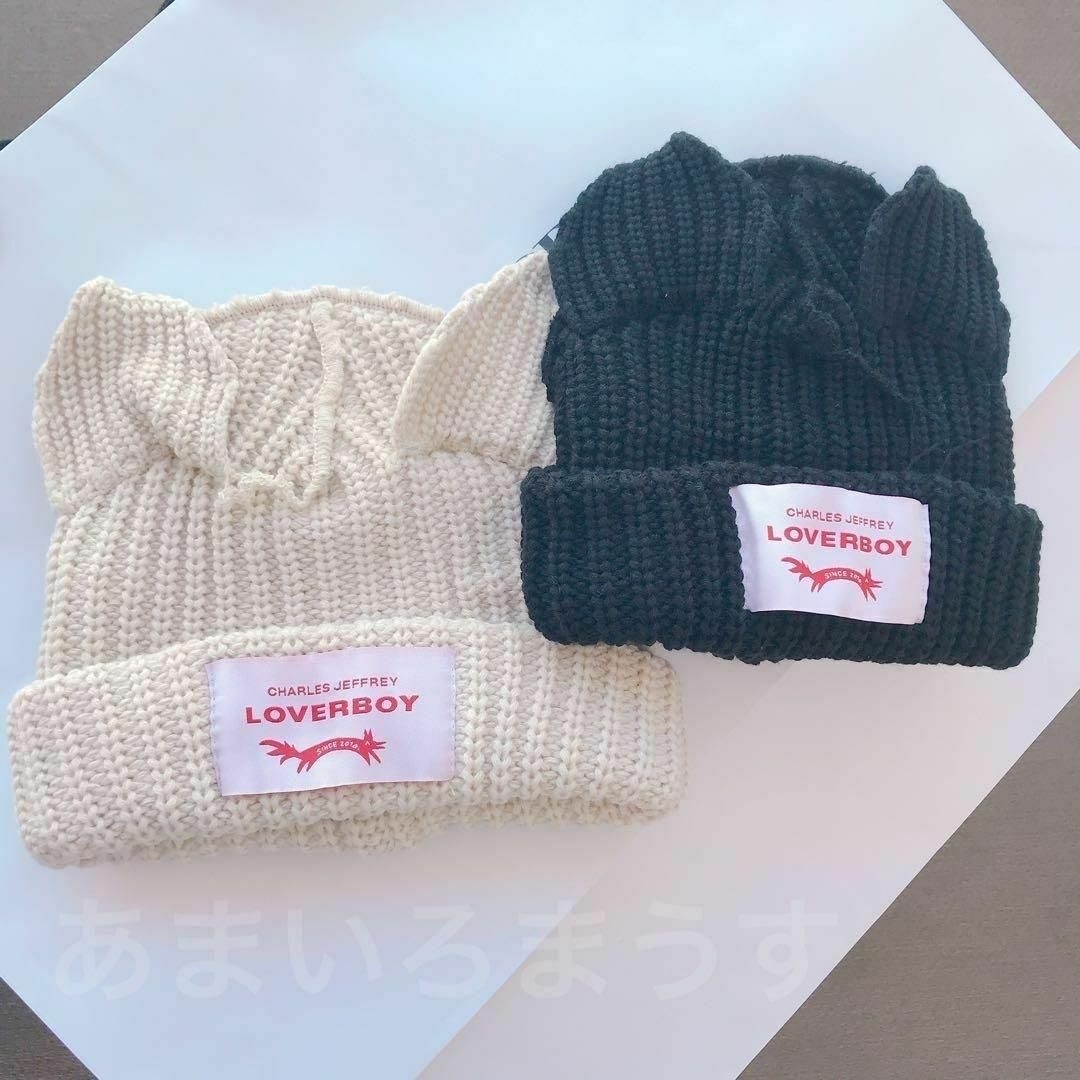 Amazon.co.jp: LOVERBOY ラバーボーイ ビーニー ニット帽 ネコ耳