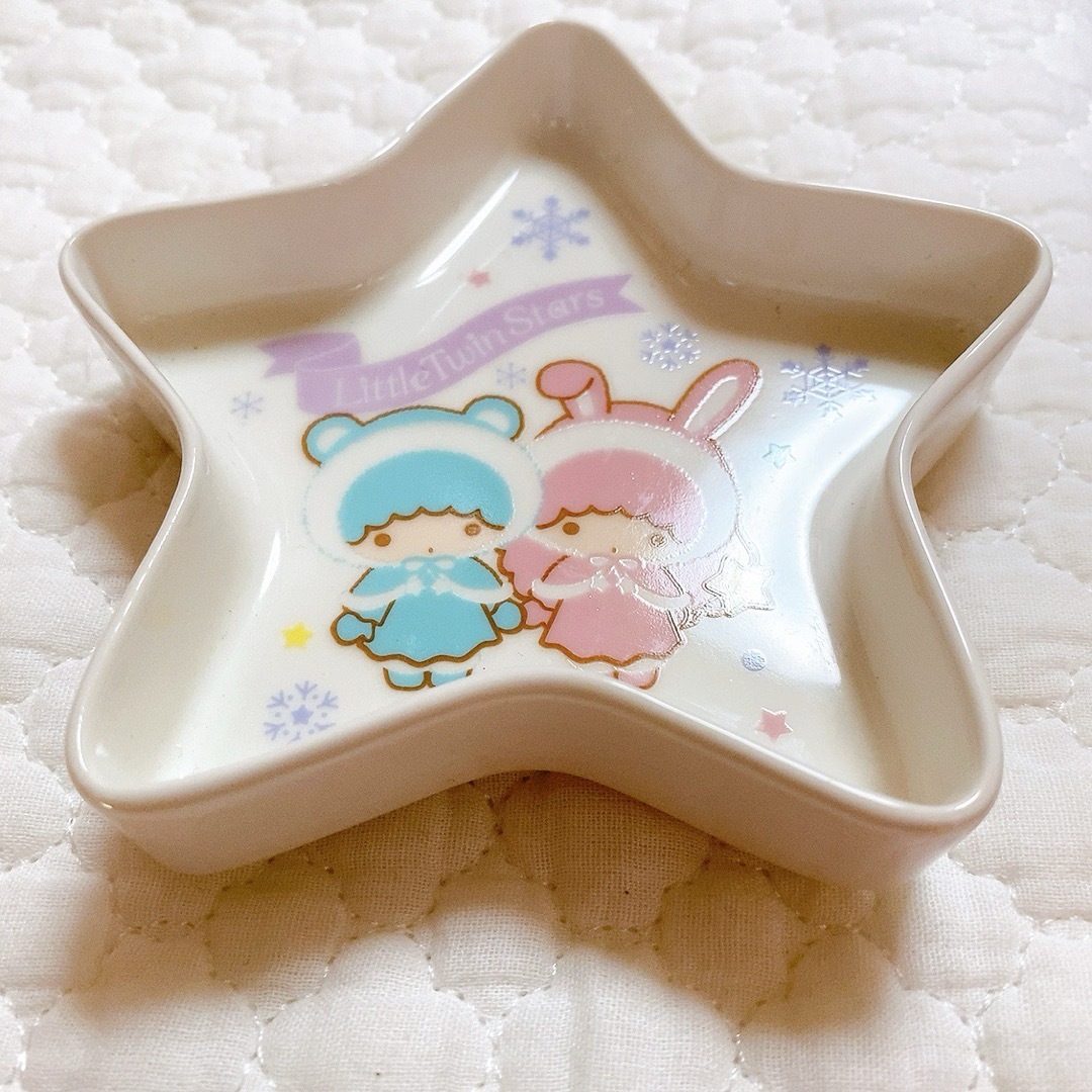 キキララ 2003 レトロ ミニトレイ 星型 プレート リトルツインスターズ