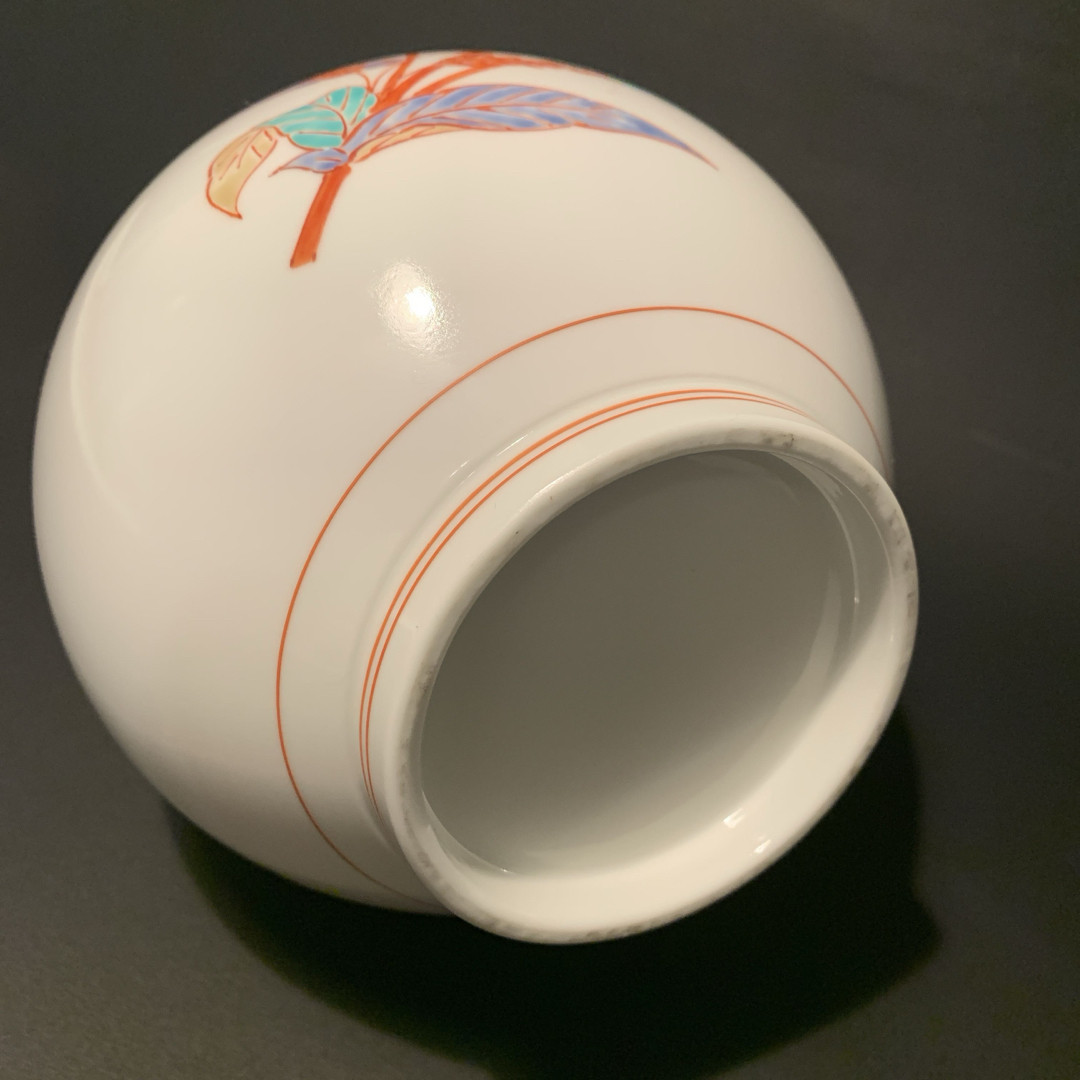 人間国宝 十三代 酒井田柿右衛門 「太白菊童子 彫」 人間国宝]