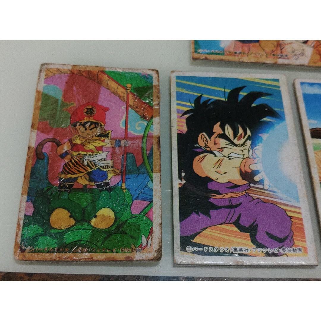ドラゴンボールZ 面子当て 2個セット 孫悟空 丸面子当 角面子当 レア