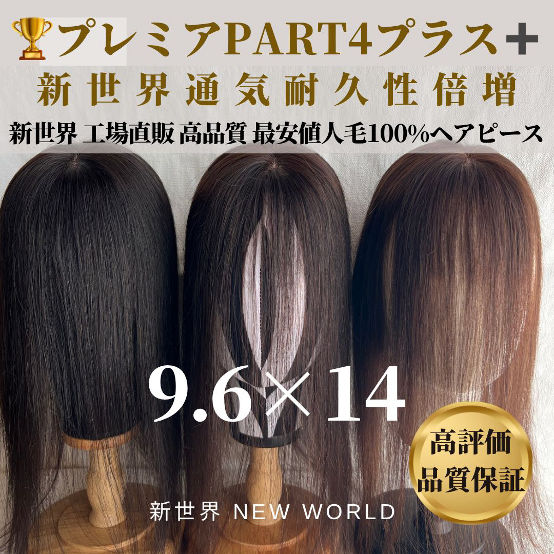 真2024新世界 レミー100%ウィッグ ヘアピース シルクスキン 部分ウィッグ
