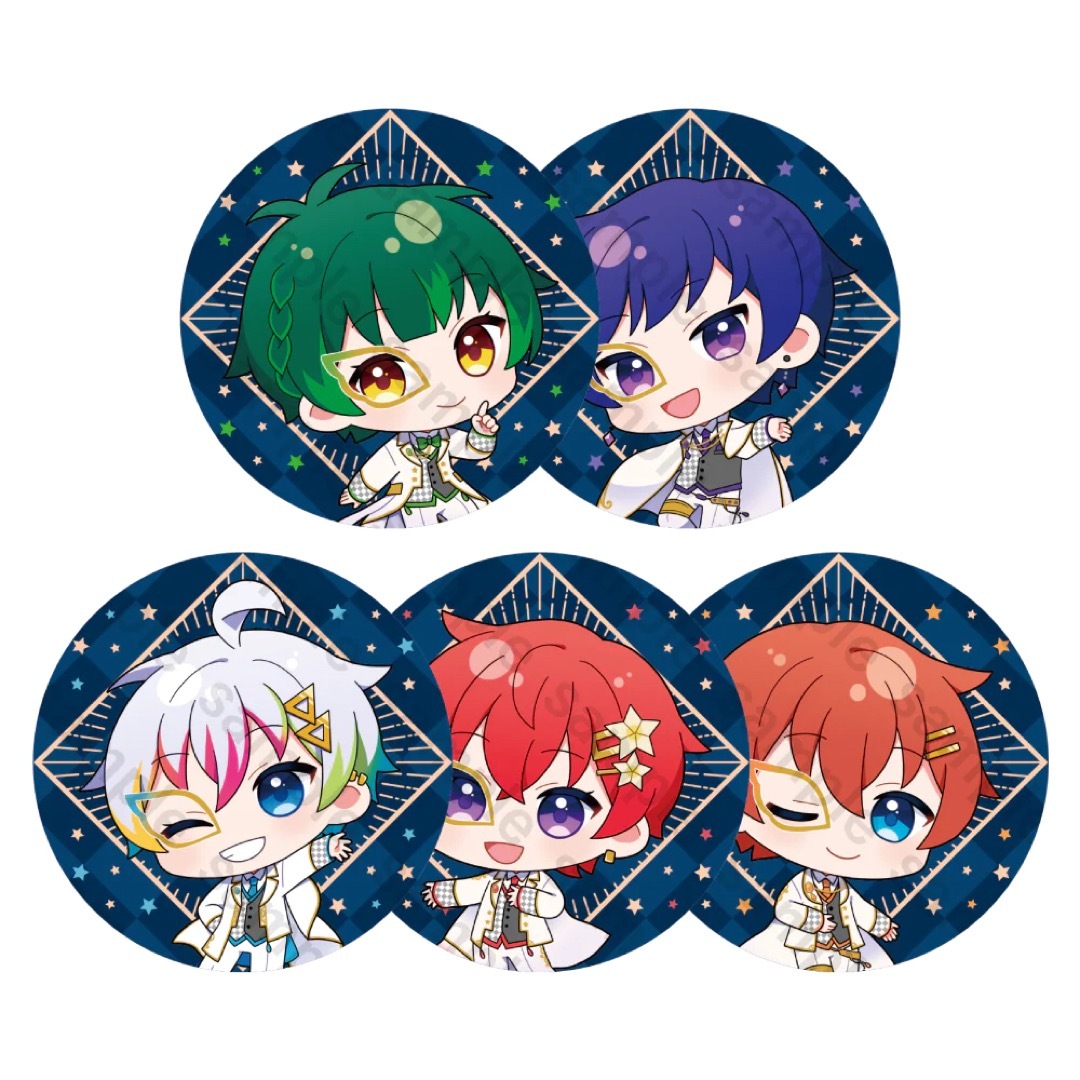 新品未開封 すたぽら 如月ゆう 生誕記念 星形缶バッジ 20個 新品未開封