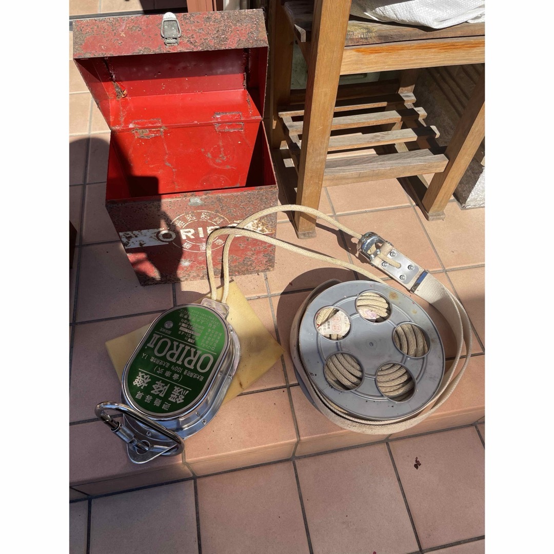 緩降機 オリロー株式会社 昭和レトロ 昭和54年式 緩降機用