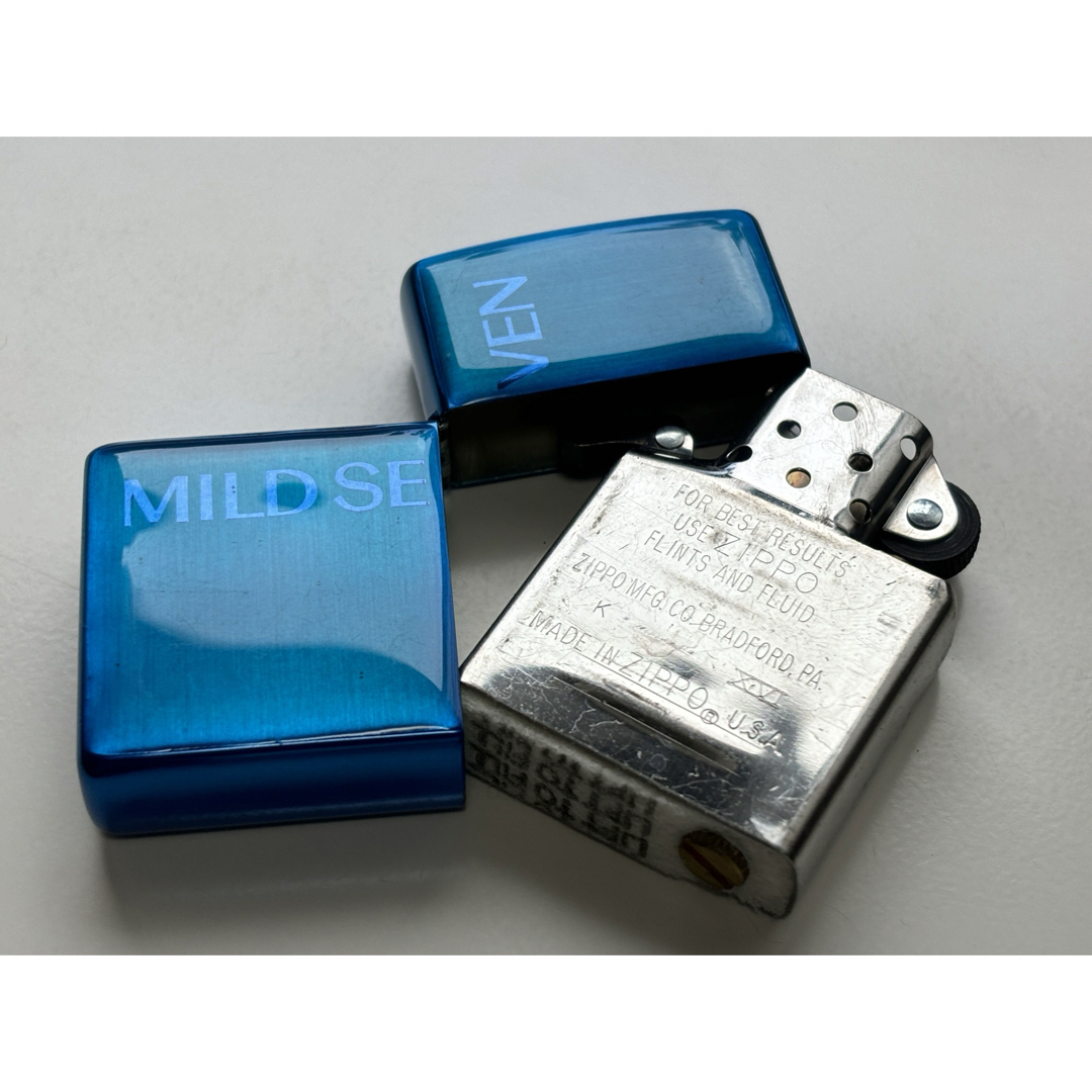 ZIPPO - Zippo/ライター/限定/マイルドセブン/2001/ブルー/ビンテージ
