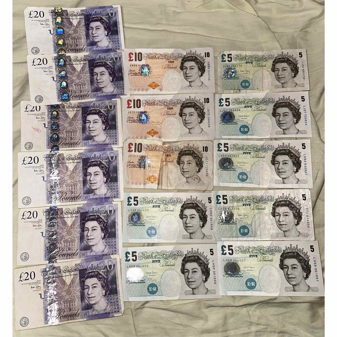 イギリス ポンド 旧紙幣 185ポンド