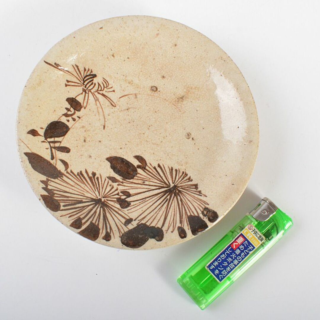 絵瀬戸 古瀬戸 菊文 小皿 豆皿 5客 時代箱 D R6765 【公式通販】