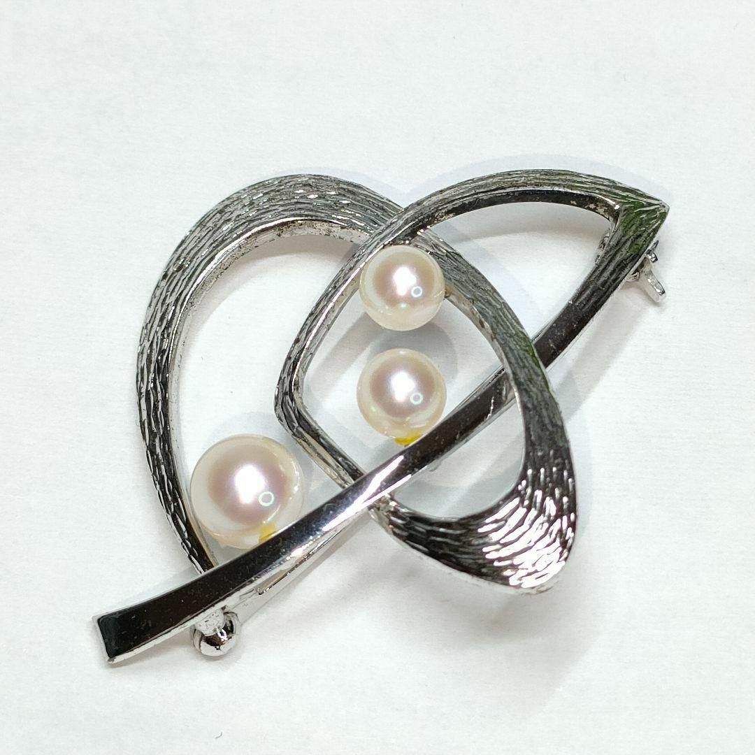 MIKIMOTO ミキモト ブローチ ショップ パール 真珠 シルバー SV 11粒