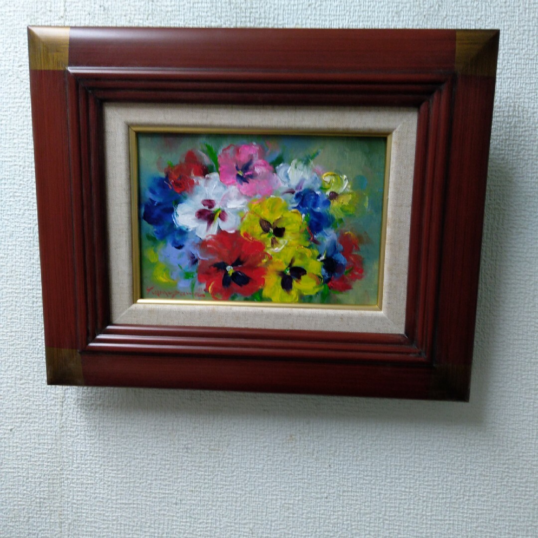 肉質油絵 横 10号 セーヌ川 梅沢民雄 額装仕上げ品 肉質油絵 横 10号