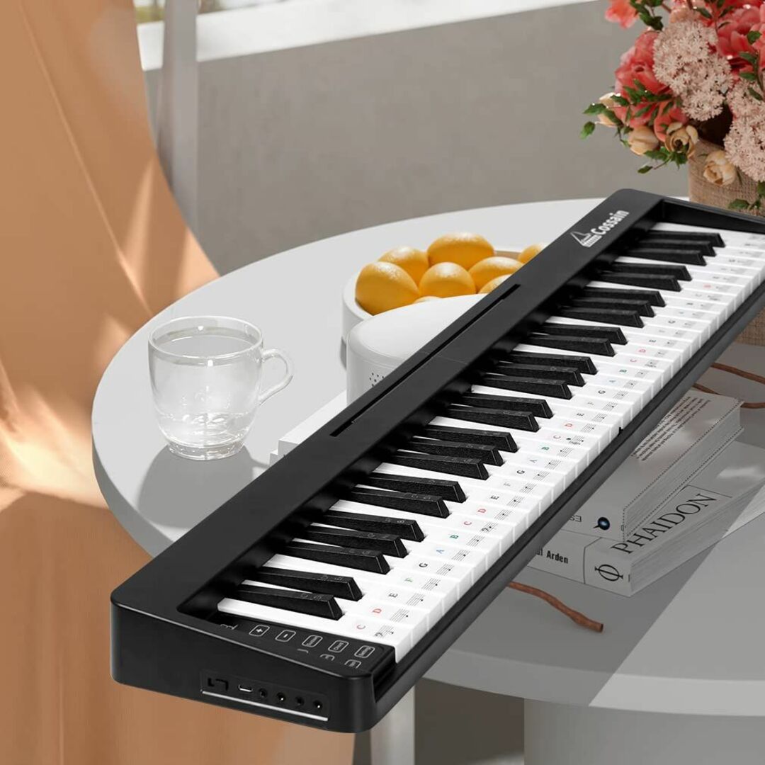 Cossain BX-18 電子ピアノ 61鍵盤 折り畳み式 初心者セット ワイ