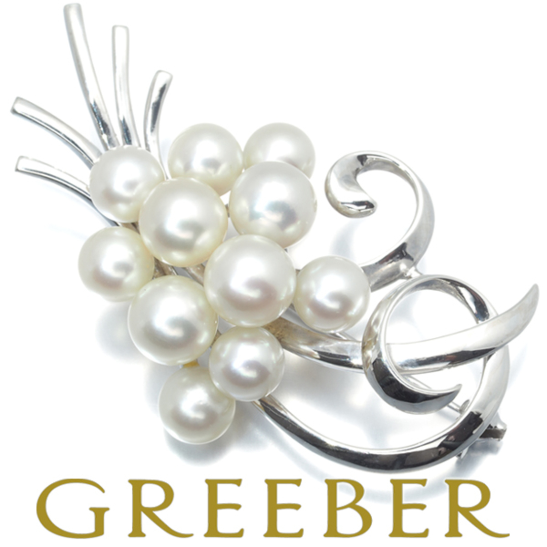 パールブローチ 本真珠 入学式 卒業式 天然石つき 検索用-あこや真珠