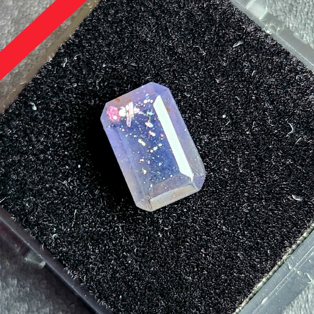 一点物】アイオライトサンストーン ルース スクエア ⑪✩.*˚ 本物