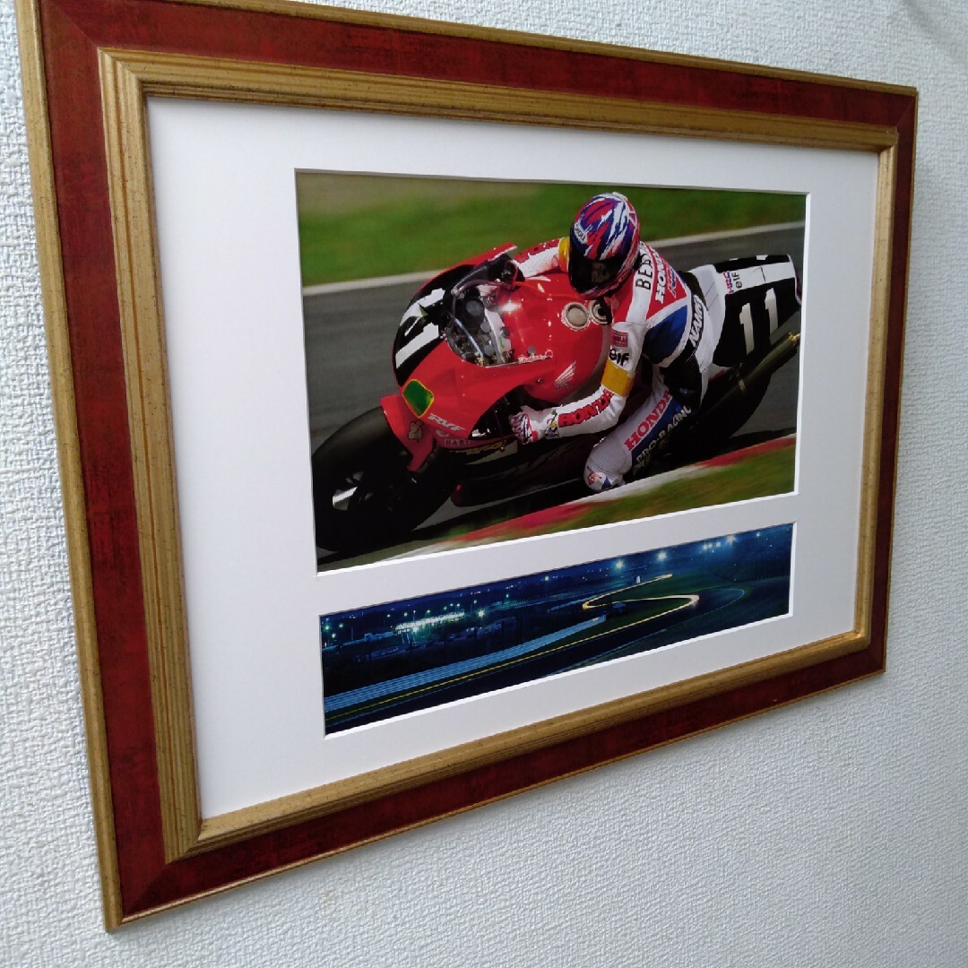 ポスター 横 特寸法 レーサー オートバイ 額装仕上げ品の通販 by ぞう