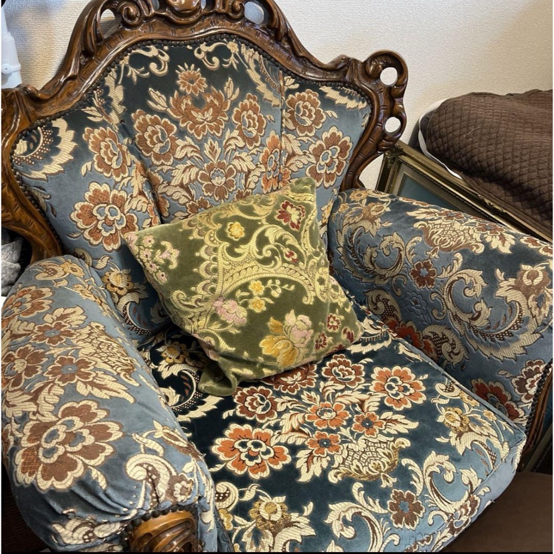 Sherryさま専用 バロックスタイル ロココ調 猫脚 ゴールド ラブソファ