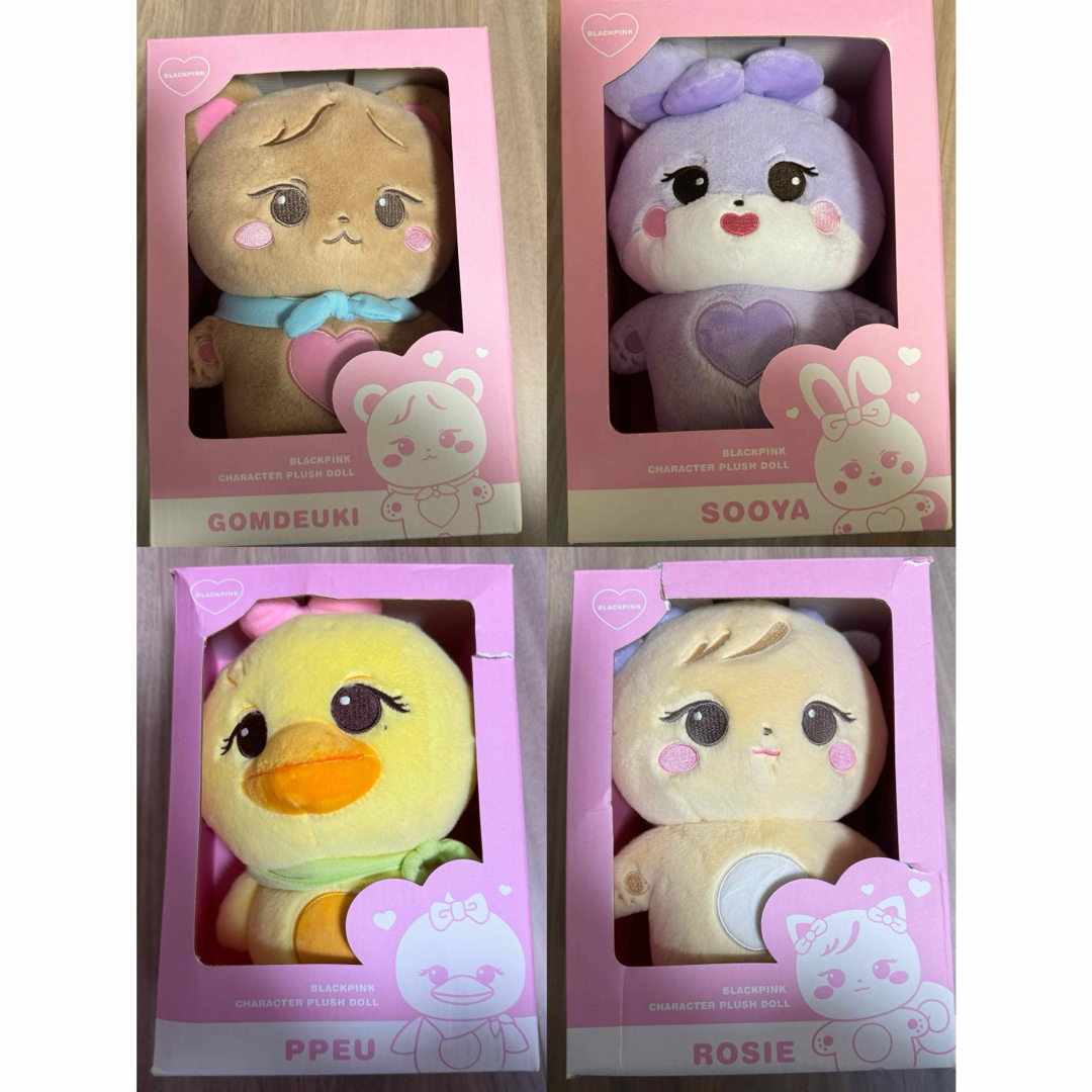 BLACKPINK ぬいぐるみSOOYA/GOMDEUKI/ROSIE/PPEU