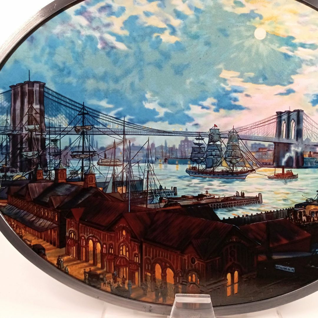 アメリカ ニューヨーク ステンドグラス ブルックリン橋グラス