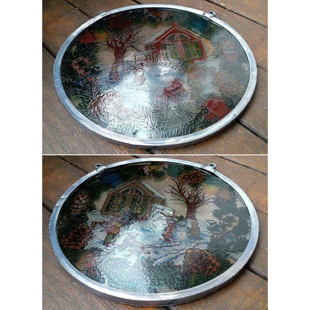 アメリカ ステンドグラスChristmas1980クリスマス グラスマスターズ社