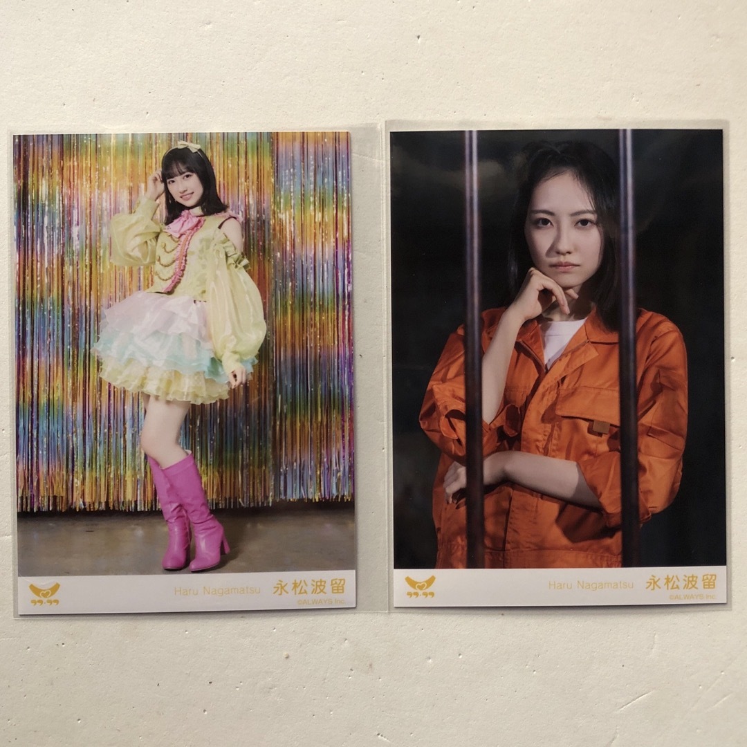 ラフラフ永松波留アクリルスタンド黒衣装100億点