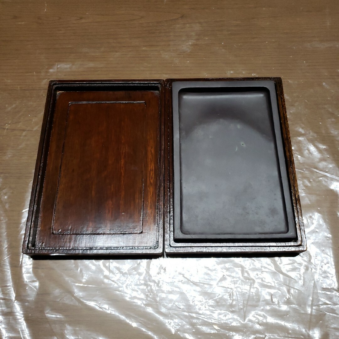 書道硯 未使用2798 書道 硯 赤間硯 龍泉堂 龍泉作 和硯 骨董 書道具 未使用