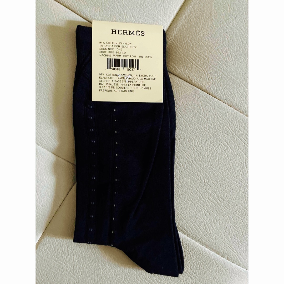 HERMES - ハイブランド HERMES エルメス メンズソックス 靴下 Hロゴ