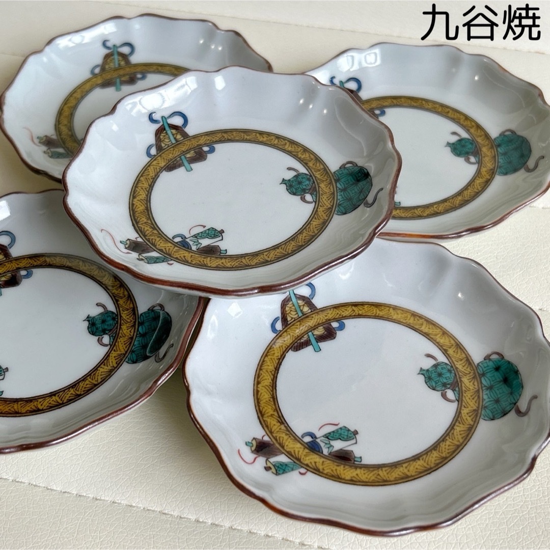 備前焼 泰山窯 銘々皿 5枚セット 皿 大皿 飾り皿 泰山 緑屋st