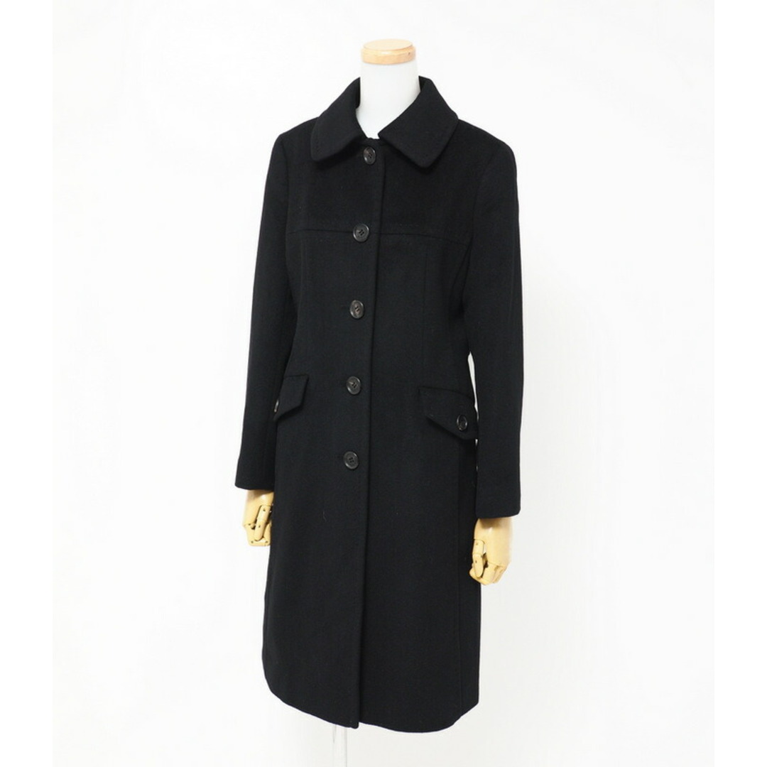 BURBERRY ブラック ウールコート 38