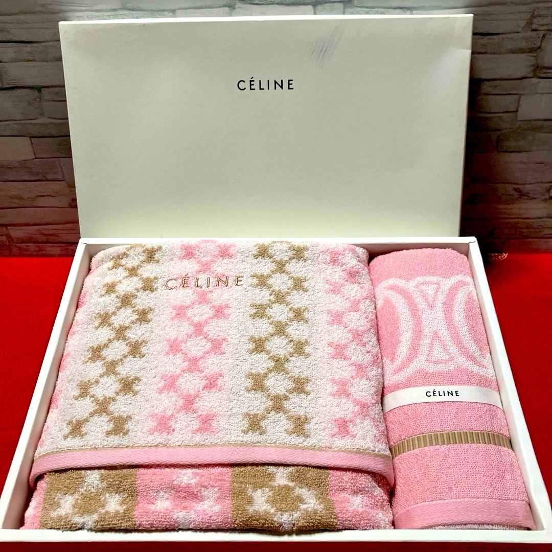 セリーヌ CELINE バスタオル フェイスタオル 未使用 セリーヌ CELINE