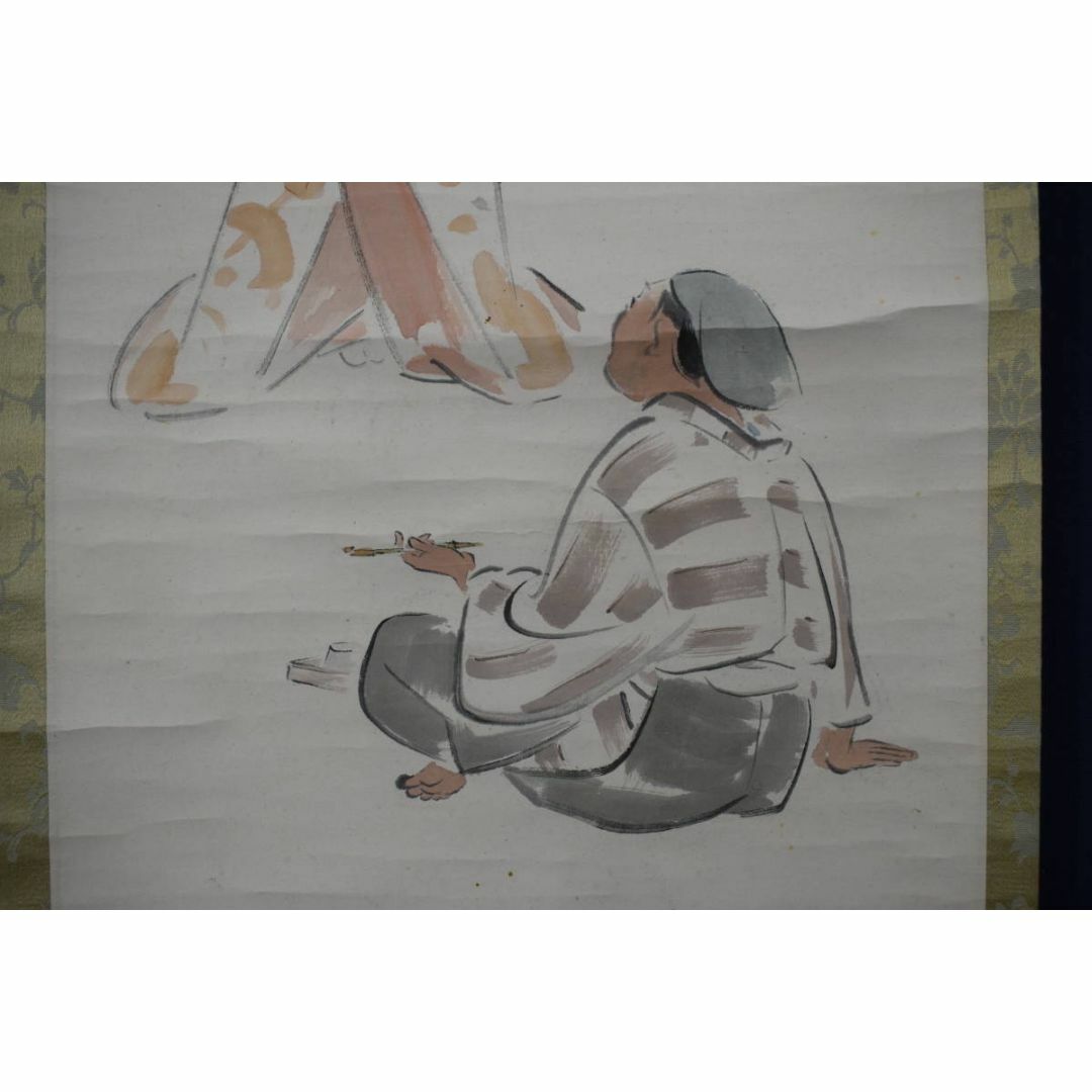 真作】紺谷光俊/左甚五郎図/人形図/掛軸☆宝船☆Y-882の通販 by 掛軸