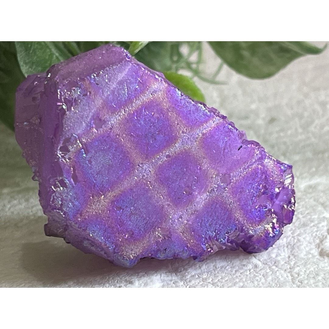 チャネリング✨ パープル オーラ水晶 クリスタル クラスター 原石