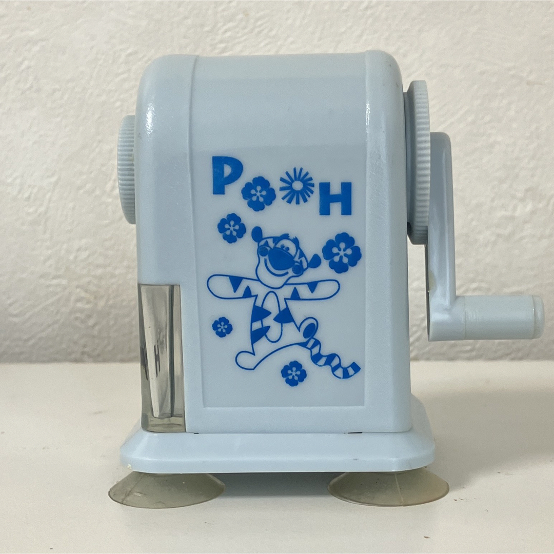 レトロ 水色 手動鉛筆削り