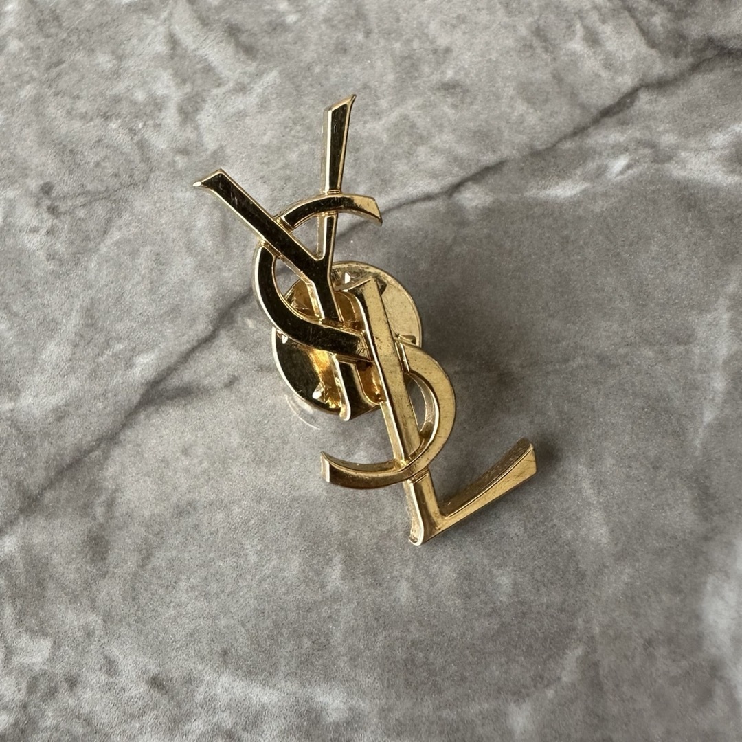 イヴサンローラン ブローチ ゴールド ヴィンテージ YVES SAINT LAURENT