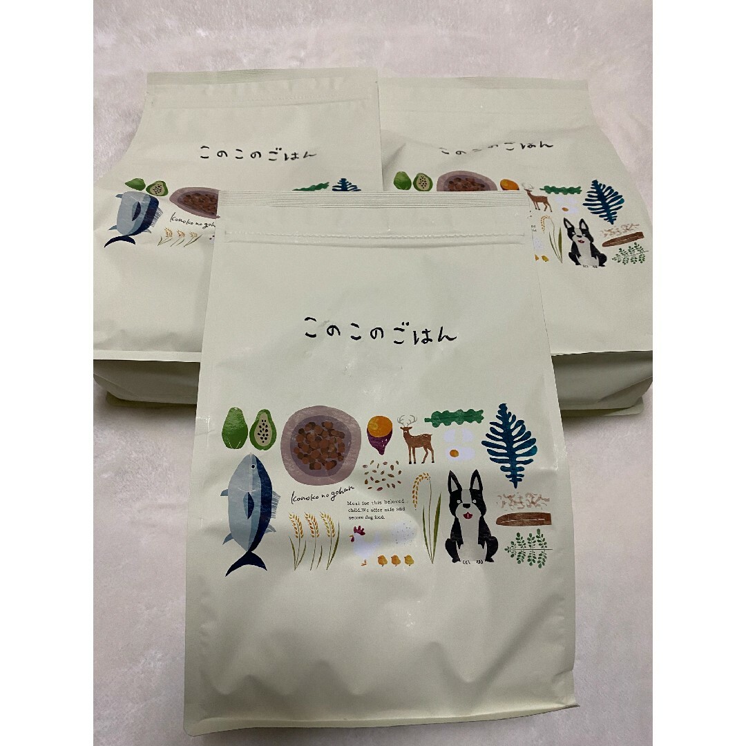 コノコトトモニ このこのごはん1kg×3袋 ドッグフード 【公式通販】